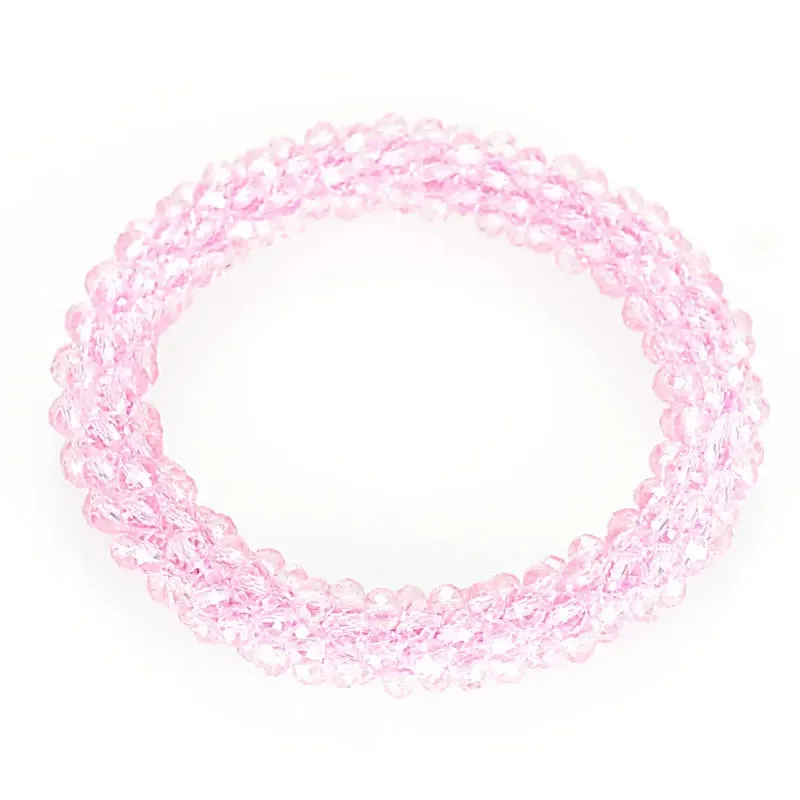 Boho Crystal Elastic Bracelets Bangles For Women Kristal Vintage Stretch Bohemian Hair Band Femme Multi-function Jewelry