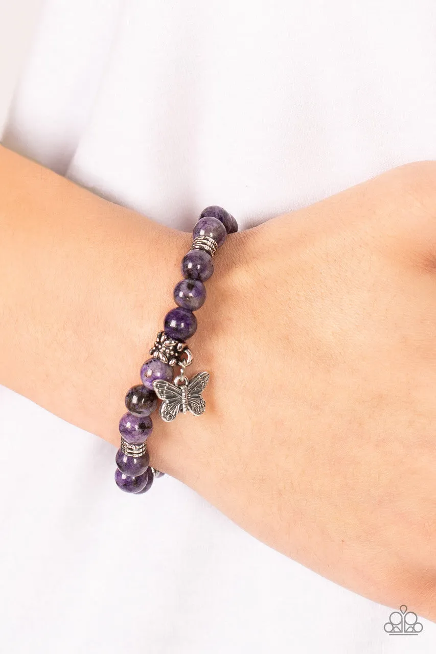 Butterfly Nirvana Purple Paparazzi Bracelet