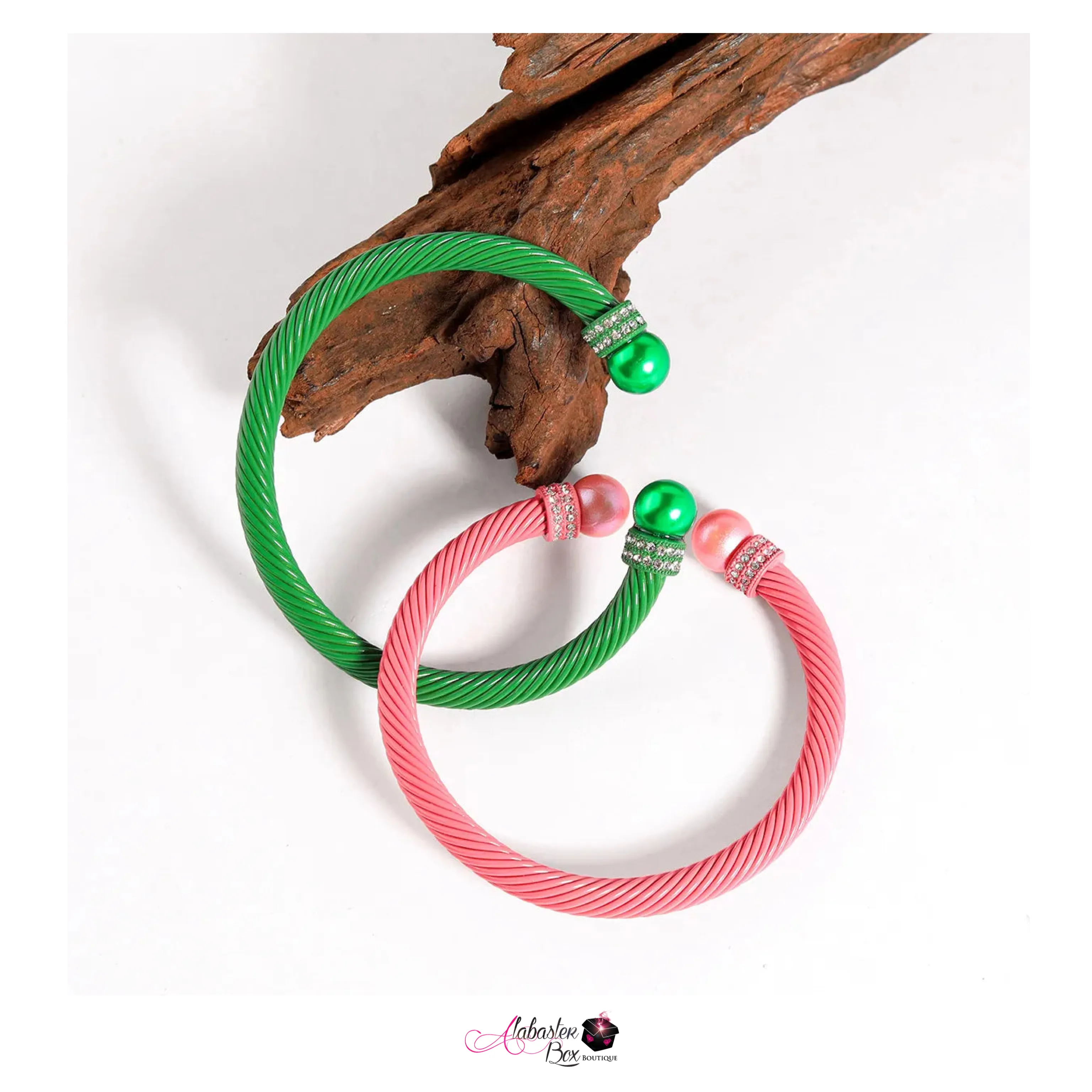 Cabling 💞💚 A-Round Bracelets