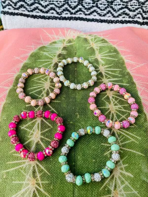 Candy Crystal Bead Bracelet