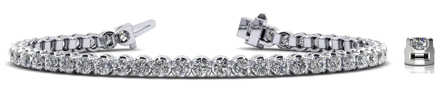 Captivating Shimmer Lab-Grown Diamond Tennis Bracelet with 2.59 ct.(finished) 2.3mm
