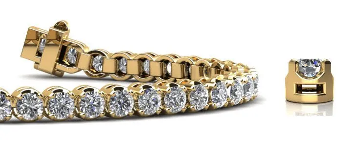 Captivating Shimmer Lab-Grown Diamond Tennis Bracelet with 2.59 ct.(finished) 2.3mm
