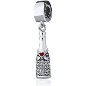 Celebration Champagne Alcohol Drink Dangle Pendant Charm