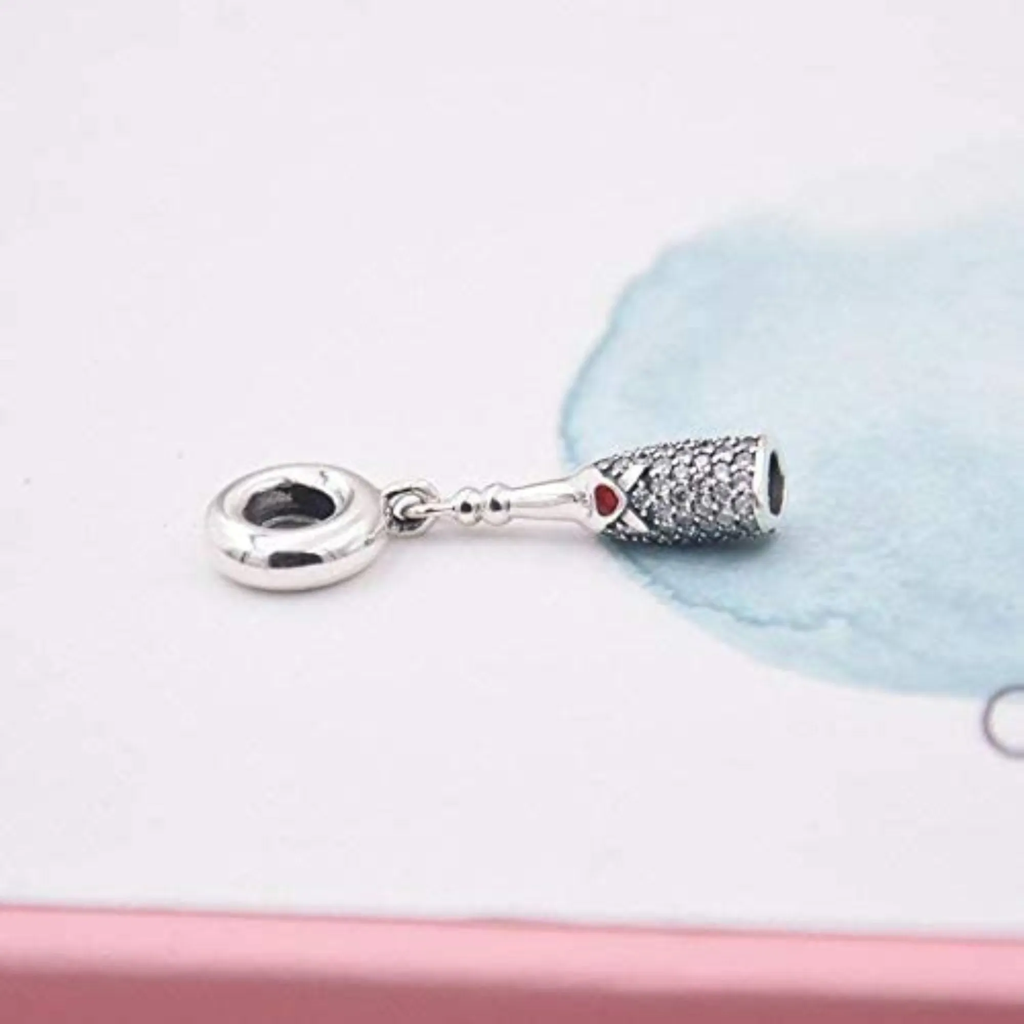 Celebration Champagne Alcohol Drink Dangle Pendant Charm