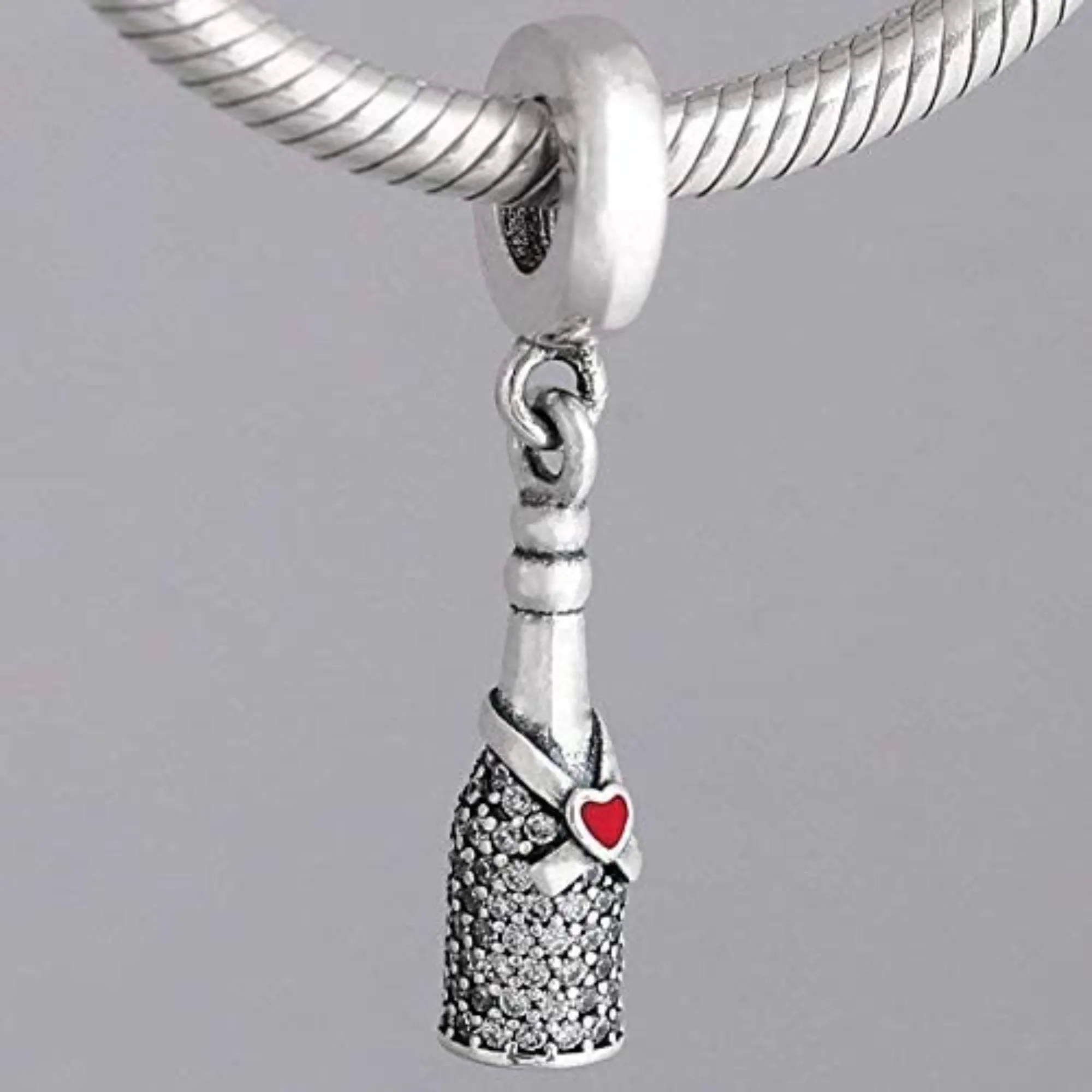 Celebration Champagne Alcohol Drink Dangle Pendant Charm