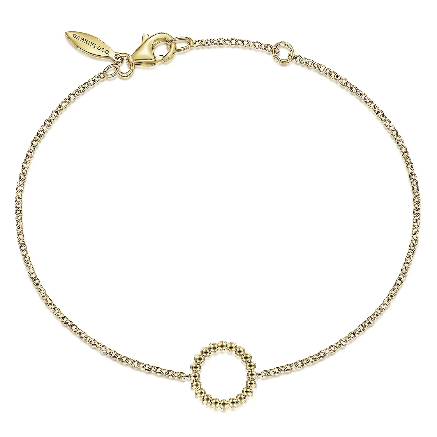 Chain Bracelet with Bujukan Beaded Circle