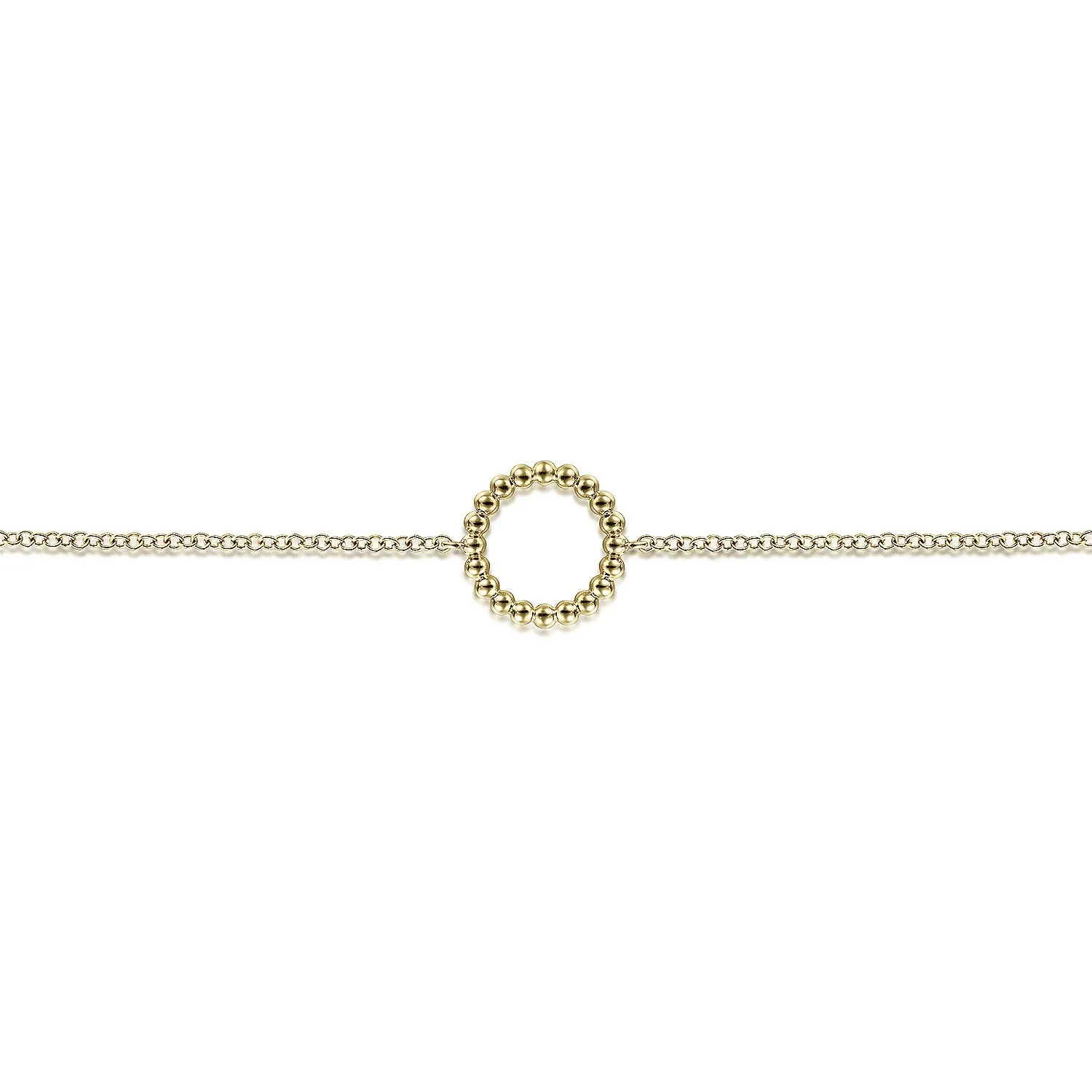 Chain Bracelet with Bujukan Beaded Circle