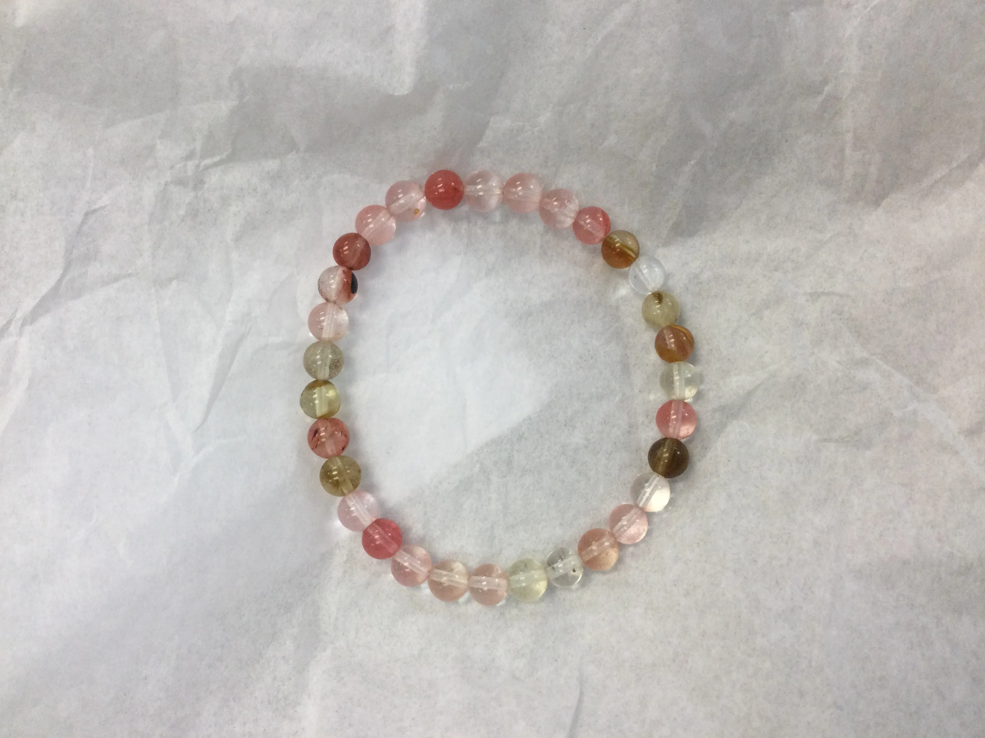 Cherry Quartz Bracelet 6 mm