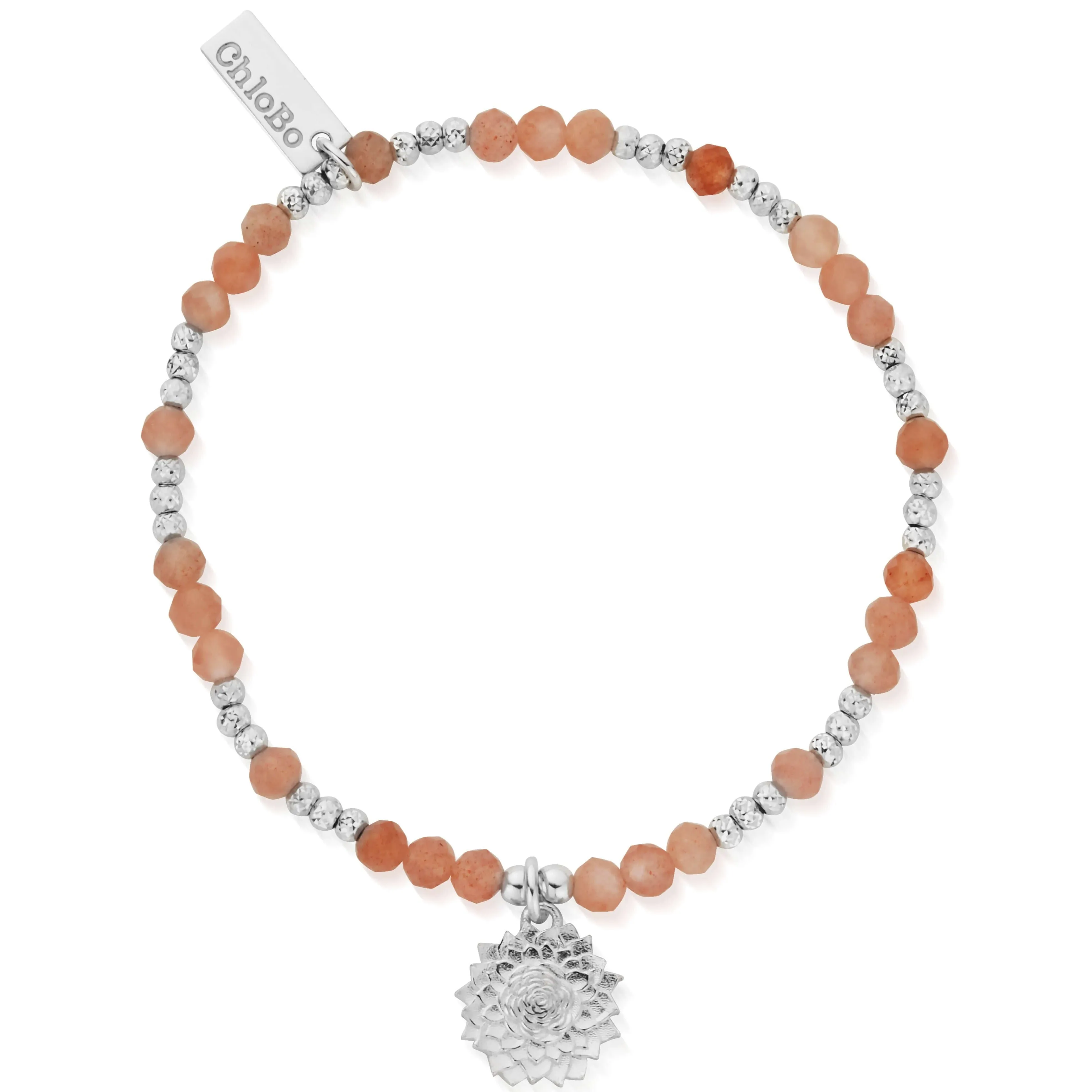 ChloBo Sunflower Peach Moonstone Bracelet