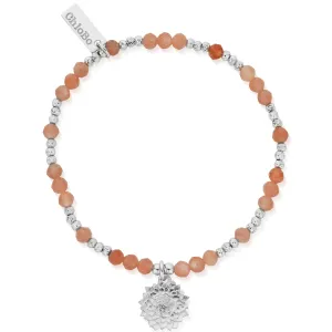 ChloBo Sunflower Peach Moonstone Bracelet