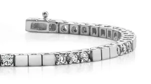 Classic Diamond Block Harmony Lab-Grown Diamond Tennis Bracelet with 3.12 ct.(finished) 3.25mm
