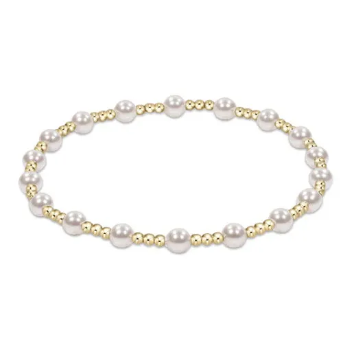 Classic Gold Sincerity Pattern 4mm Pearl Bead