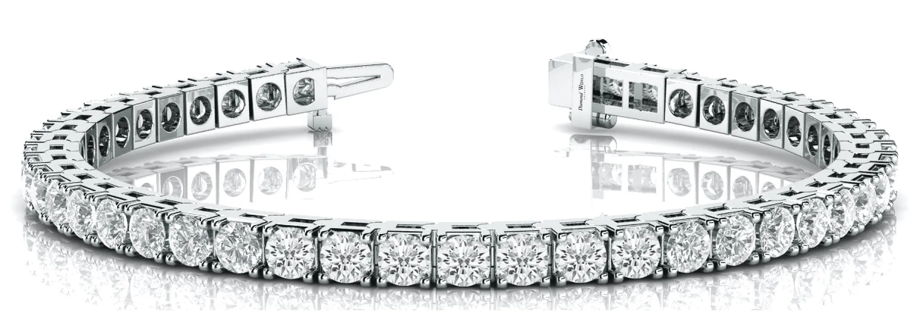 Classic Square Chaton Diamonds Bracelet