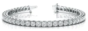 Classic Square Chaton Diamonds Bracelet
