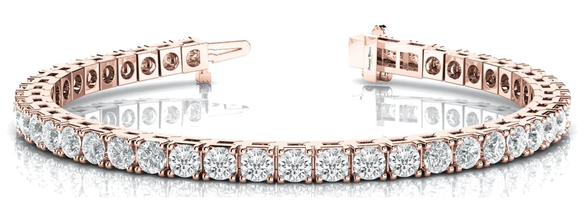 Classic Square Chaton Diamonds Bracelet
