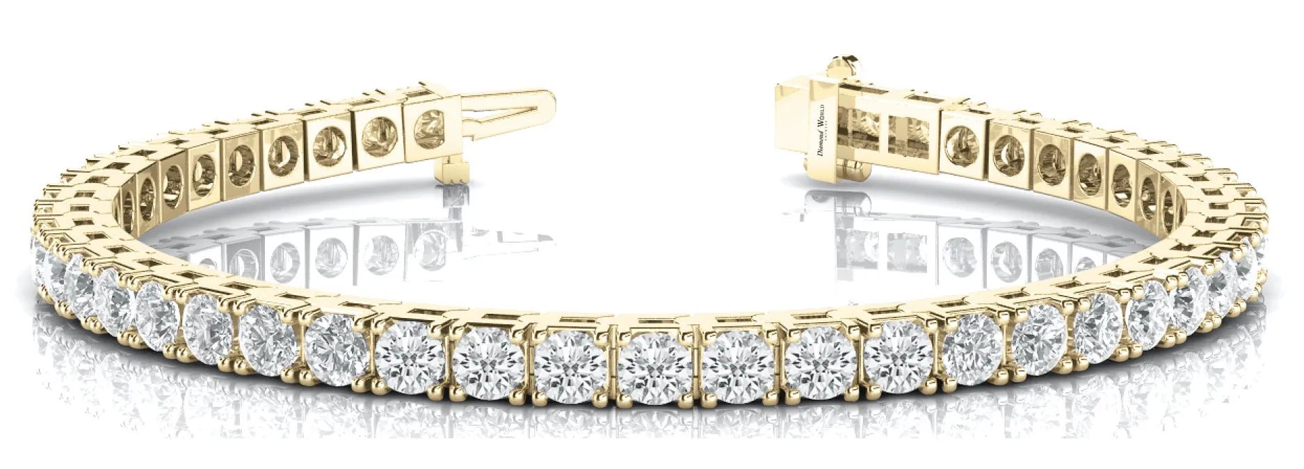 Classic Square Chaton Diamonds Bracelet