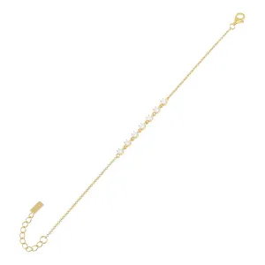 Colored Half Tennis Chain Bracelet