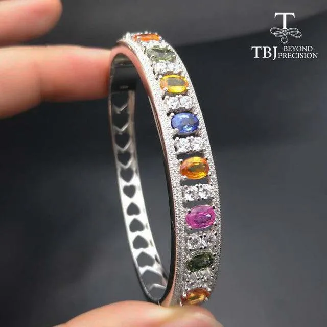 Colorful Sapphire Gemstone Bangles