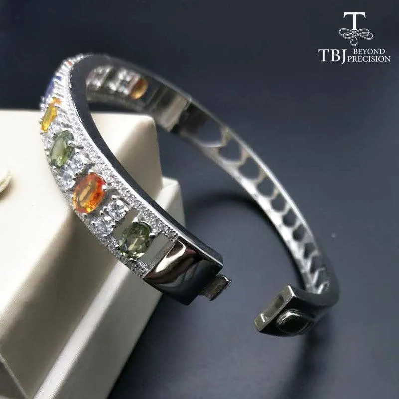 Colorful Sapphire Gemstone Bangles