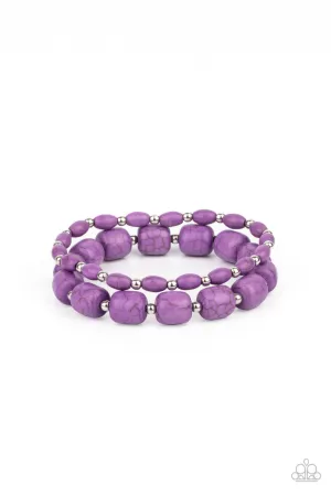 Colorfully Country Purple Paparazzi Bracelet
