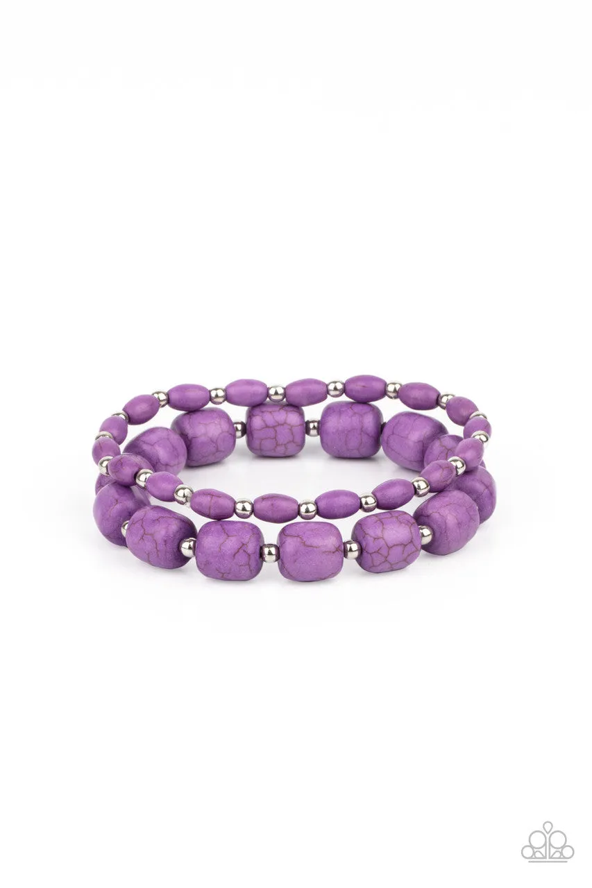 Colorfully Country Purple Paparazzi Bracelet