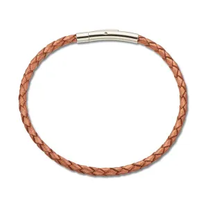 COPPER FINE PLAITED BRACELET 19CM