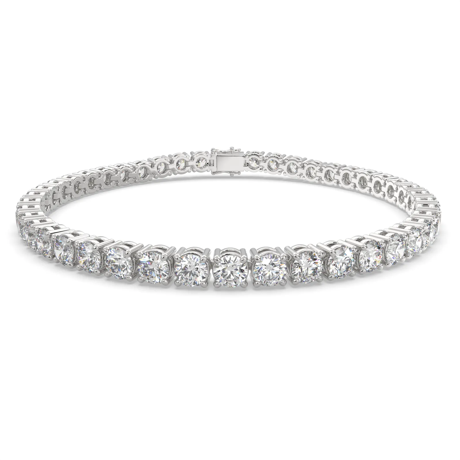 Cosima Round Cut Diamond Tennis Bracelet Prong Set (8 ctw)