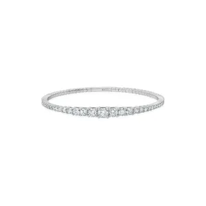 CRISLU Graduated Flex Bracelet in Platinum