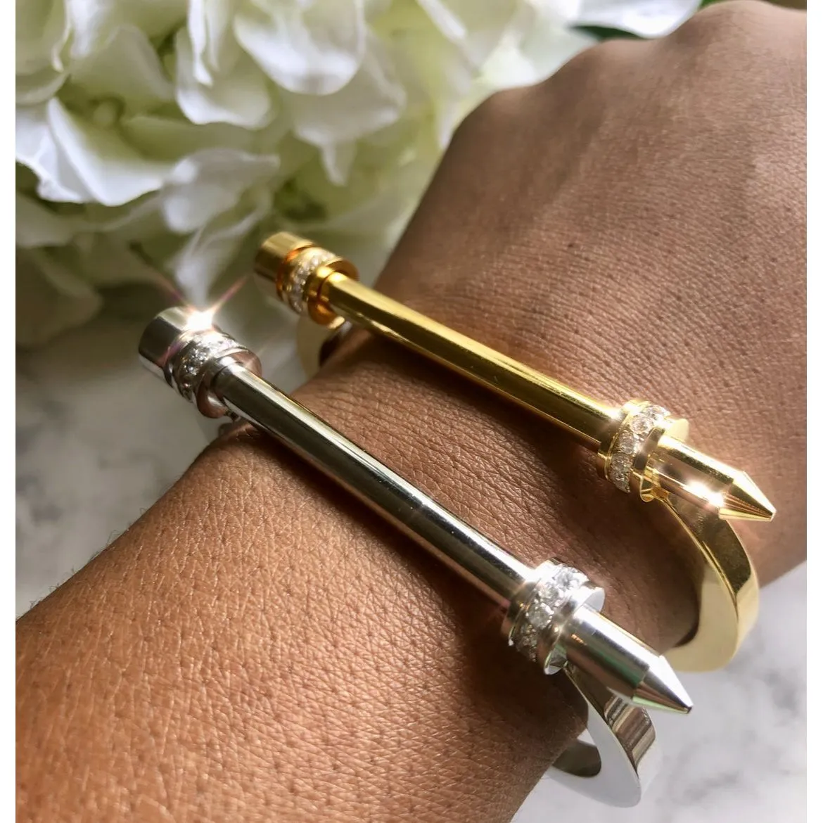 Crystal Dagger Bar Bracelet