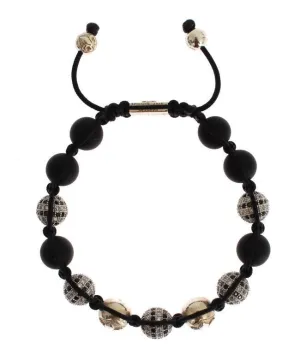CZ Black Matte Onyx 925 Silver Bracelet