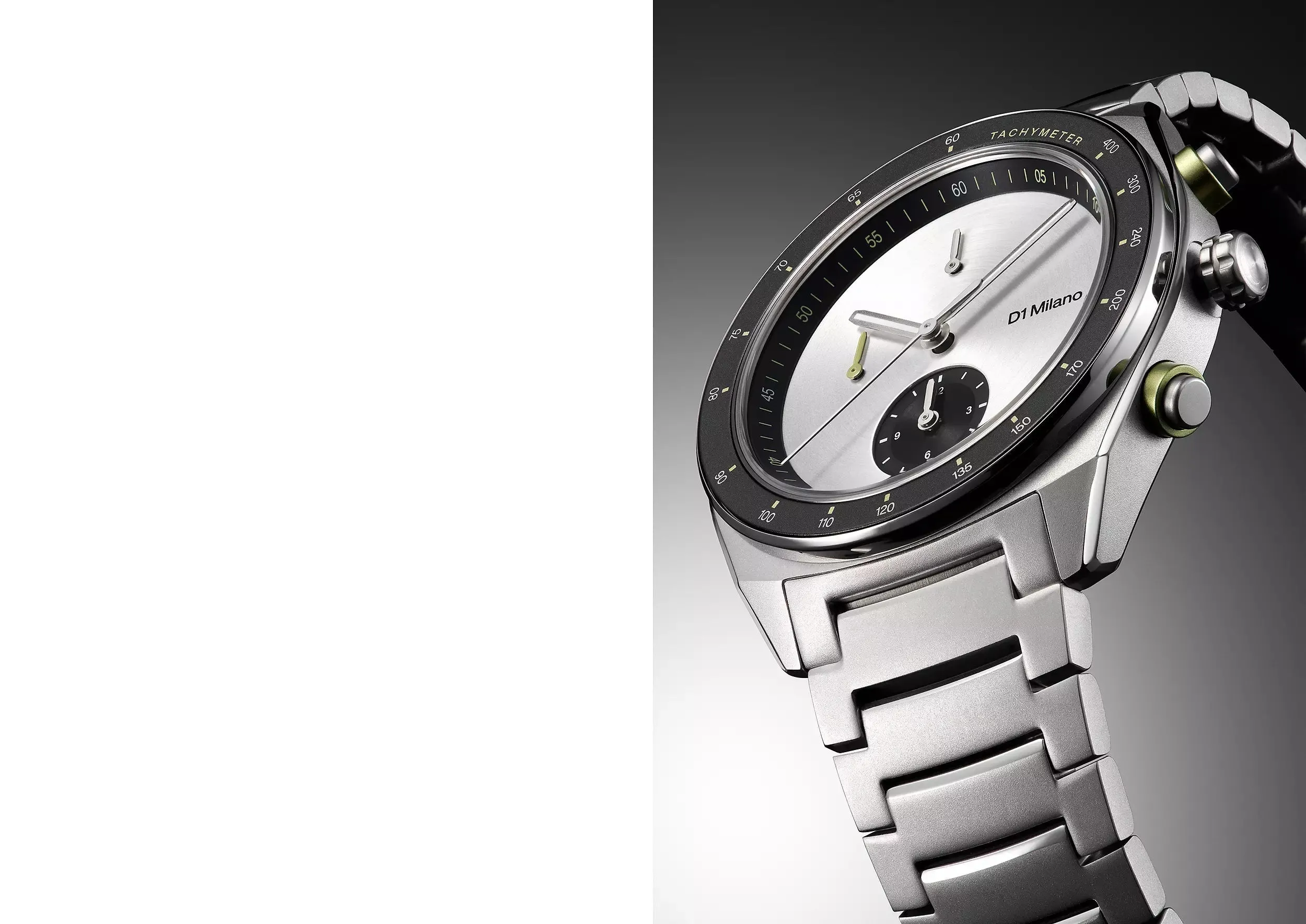 D1 Milano CRONOGRAFO Quartz Silver Dial Analog Watch For - Gents CHBJ20