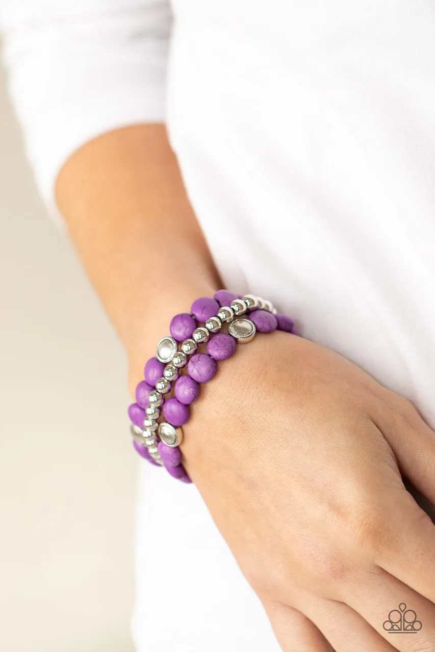 Desert Verbena Purple Paparazzi Bracelet