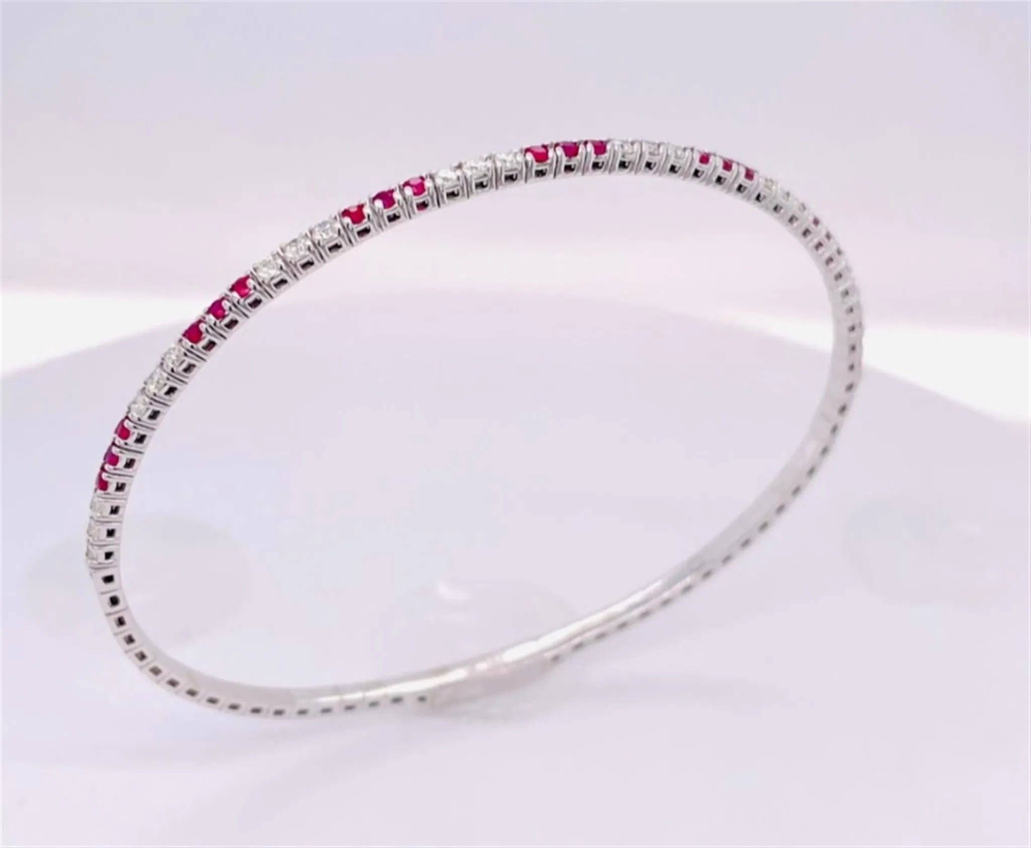 Diamond and Ruby Bangle