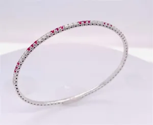Diamond and Ruby Bangle