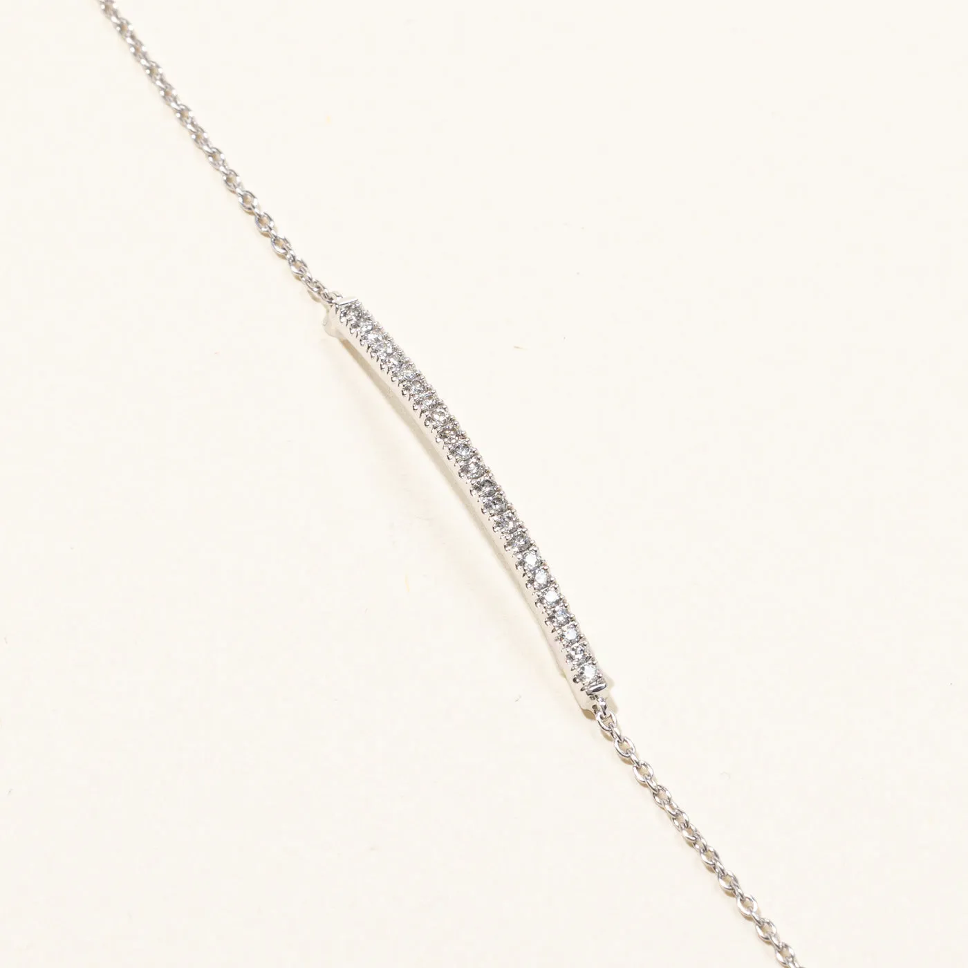 Diamond Bar Chain Bracelet | 0.23ctw | 7"|