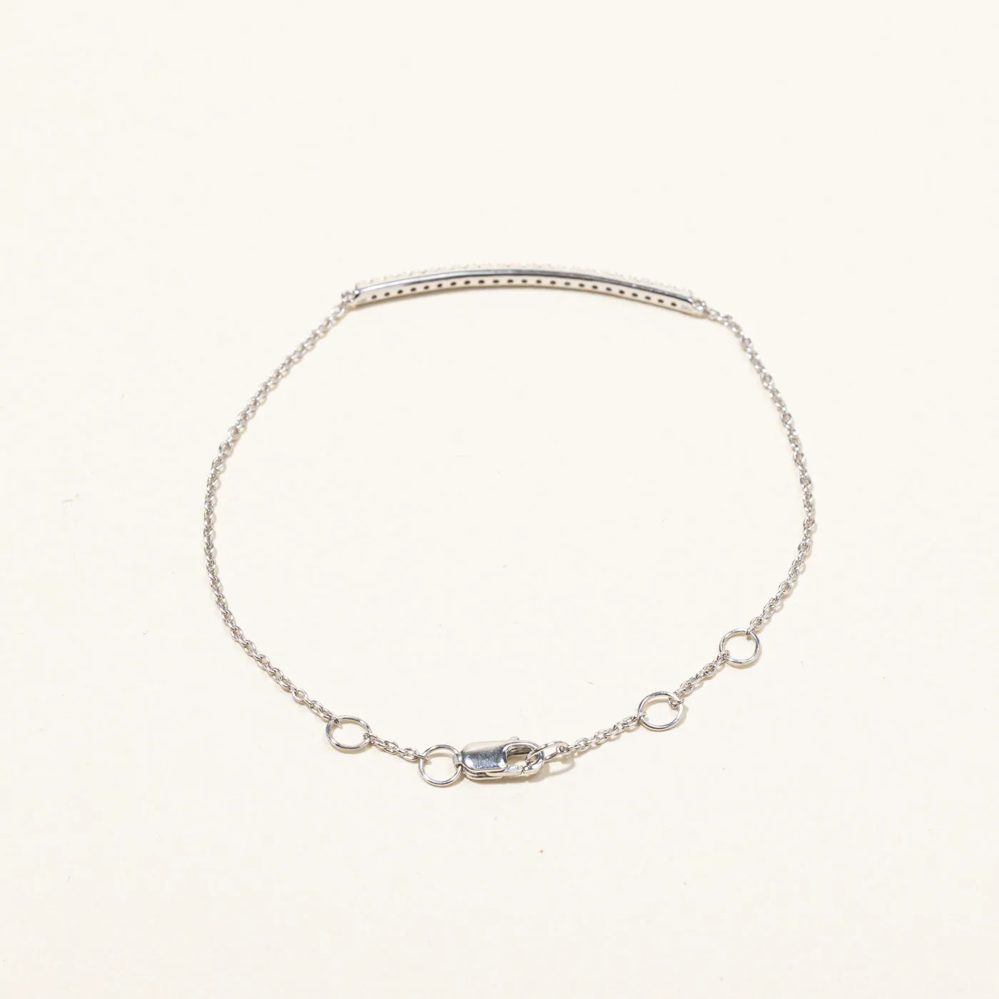 Diamond Bar Chain Bracelet | 0.23ctw | 7"|