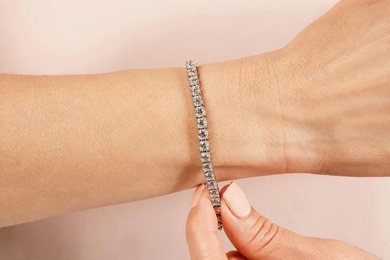 Diamond Crown Lab-Grown Diamond Tennis Bracelet with 4.56 ct.(finished) 3.2mm