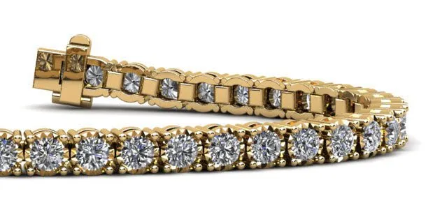 Diamond Crown Lab-Grown Diamond Tennis Bracelet with 4.56 ct.(finished) 3.2mm