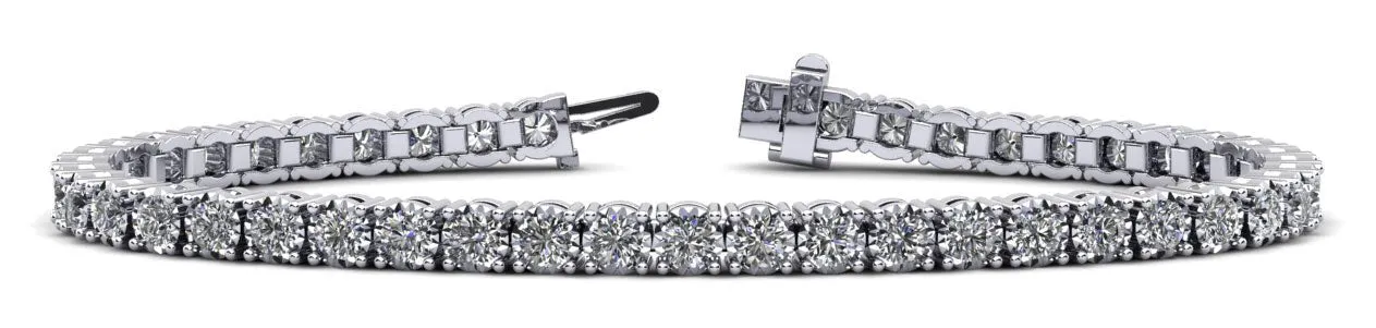 Diamond Crown Lab-Grown Diamond Tennis Bracelet with 4.56 ct.(finished) 3.2mm