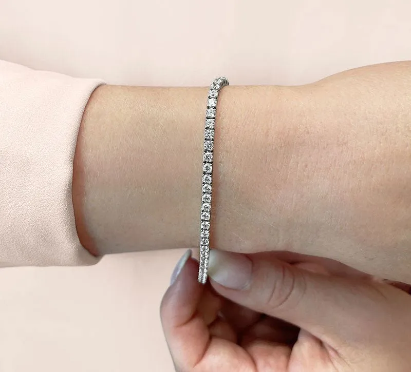 Diamond Dreams Lab-Grown Diamond Tennis Bracelet with 12.21 ct.(finished) 4.4mm