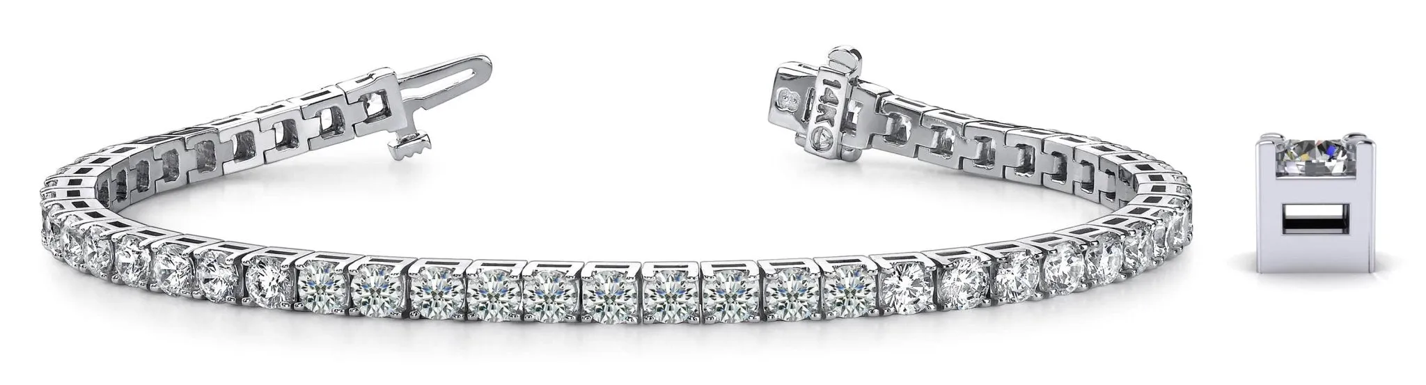 Diamond Dreams Lab-Grown Diamond Tennis Bracelet with 12.21 ct.(finished) 4.4mm