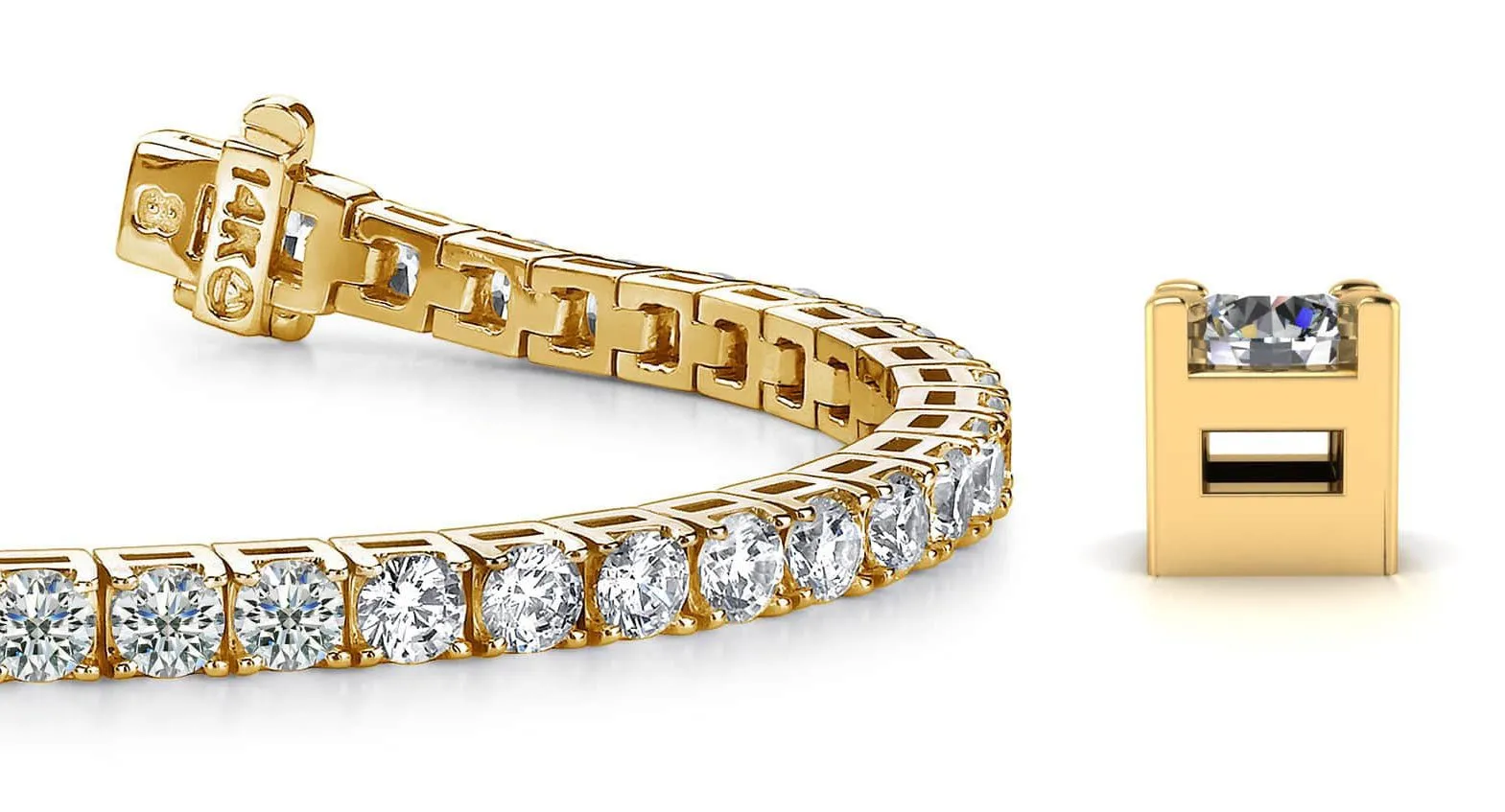 Diamond Dreams Lab-Grown Diamond Tennis Bracelet with 12.21 ct.(finished) 4.4mm