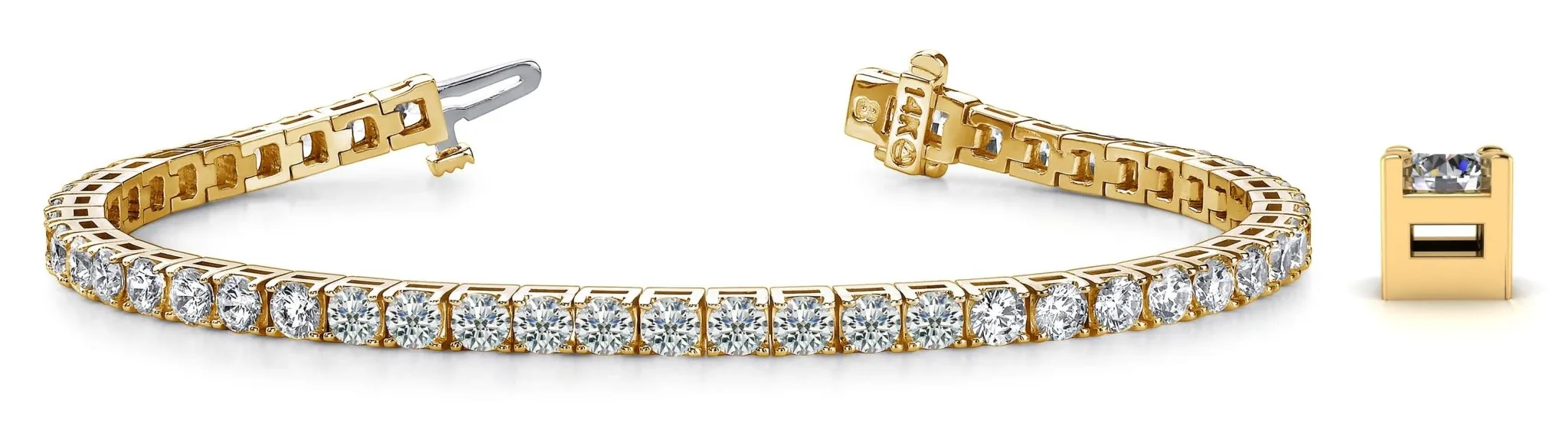 Diamond Dreams Lab-Grown Diamond Tennis Bracelet with 12.21 ct.(finished) 4.4mm