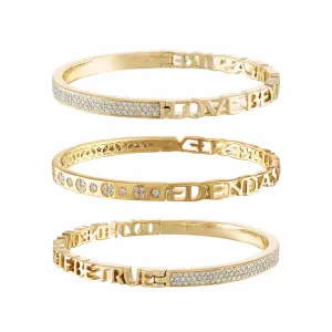 Diamond Half & Half Bangle