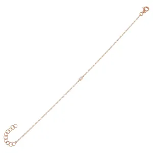 Diamond Mini Baguette Bracelet 14K