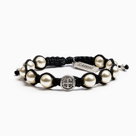Divine Blessings Crystal Pearl Bracelet (20001WT)