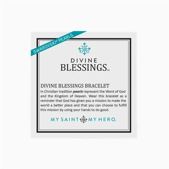 Divine Blessings Crystal Pearl Bracelet (20001WT)