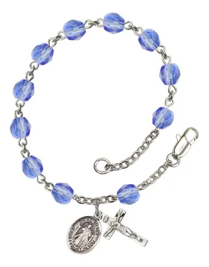 Divine Mercy Custom Birthstone Rosary Bracelet