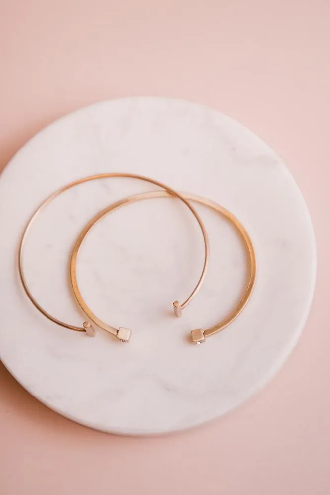 Double the Trouble Cuff in Gold