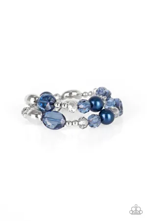 Downtown Dazzle Blue Paparazzi Bracelet